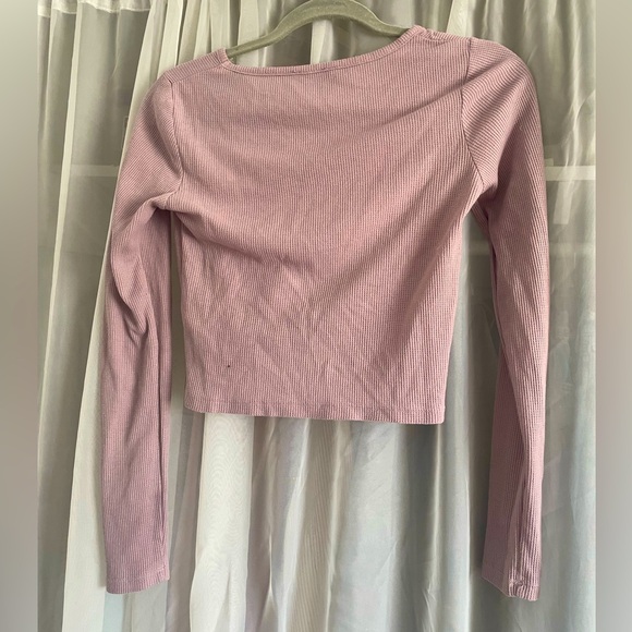 Purple Long Sleeve Workout Top - Picture 3 of 3